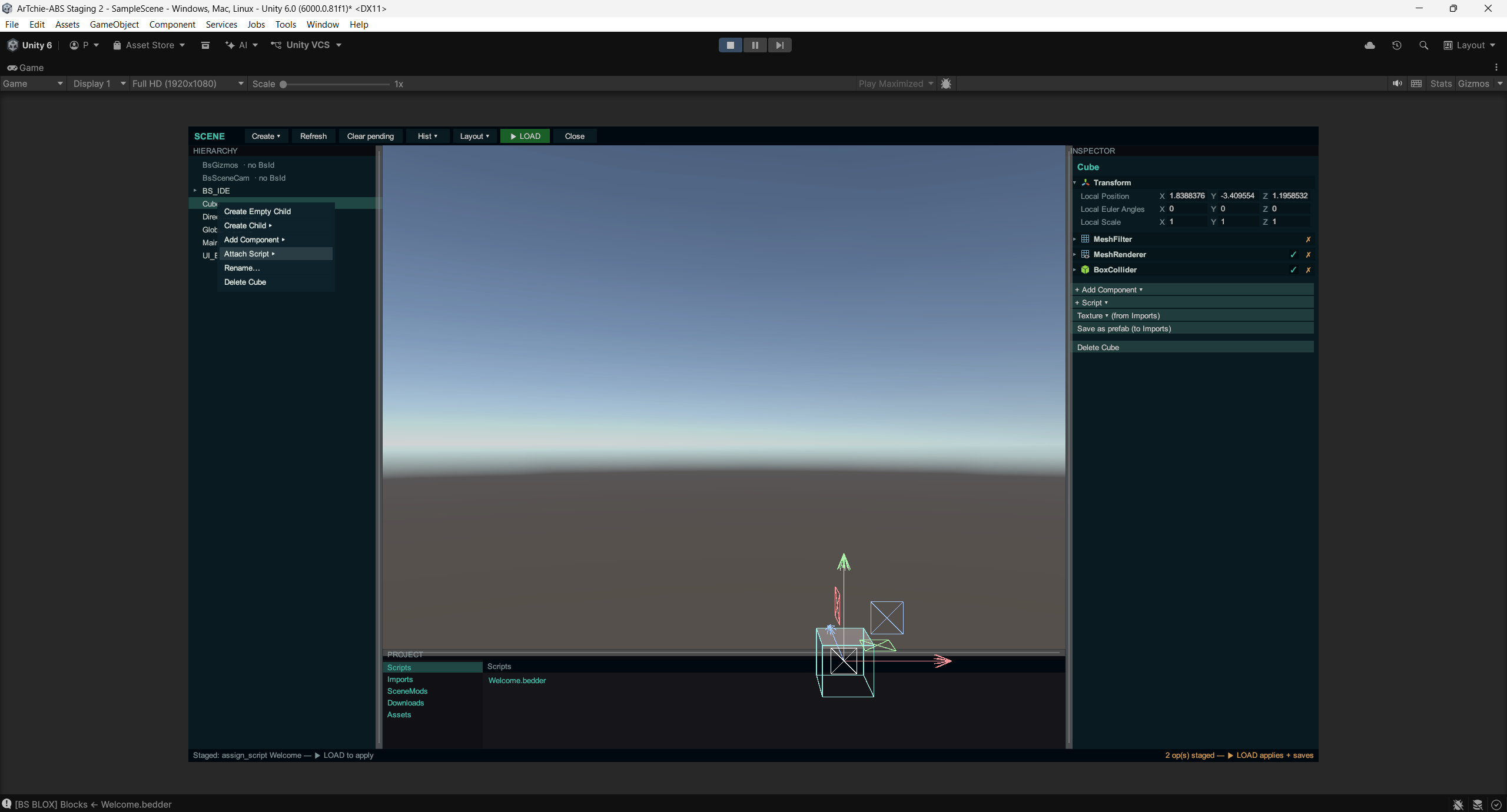 Staged ops