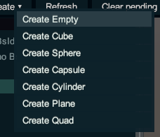Create menu